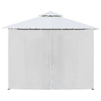 vidaXL Pavillon mit Vorhängen 600x298x270 cm Weiß 180g/m²