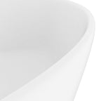 vidaXL Luxus-Waschbecken mit Überlauf Matt-Weiß 36x13 cm Keramik