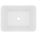 vidaXL Luxus-Waschbecken Matt Weiß 41x30x12 cm Keramik