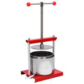 vidaXL Obst- und Weinpresse Edelstahl 6 L