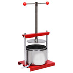 vidaXL Obst- und Weinpresse Edelstahl 6 L