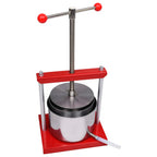 vidaXL Obst- und Weinpresse Edelstahl 6 L