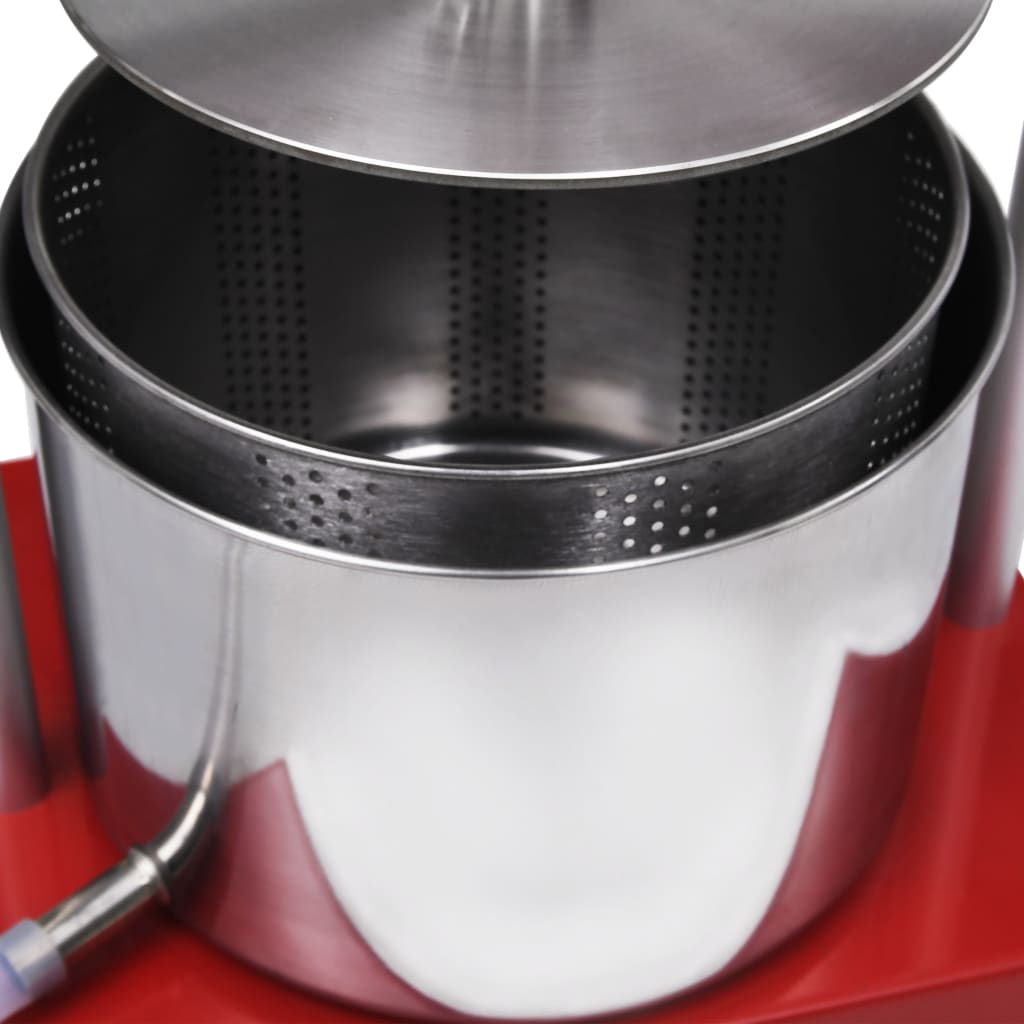 vidaXL Obst- und Weinpresse Edelstahl 6 L