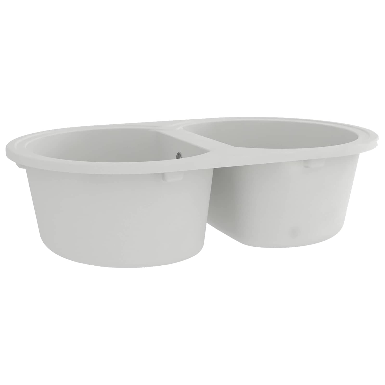 vidaXL Küchenspüle Weiß 78 x 47 x 20,5 cm Granit