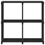 vidaXL Würfel-Regal 4 Fächer Schwarz 69x30x72,5 cm Stoff