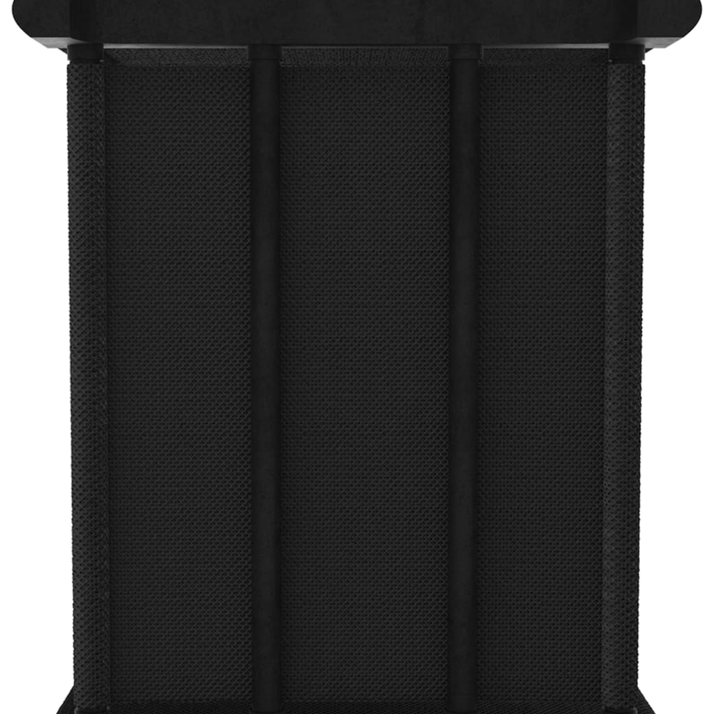 vidaXL Würfelregal mit 4 Boxen Schwarz 69x30x72,5 cm Stoff