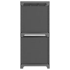 vidaXL Würfel-Regal 5 Fächer Grau 103x30x72,5 cm Stoff