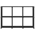 vidaXL Würfel-Regal 6 Fächer Schwarz 103x30x72,5 cm Stoff