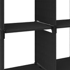 vidaXL Würfel-Regal 6 Fächer Schwarz 103x30x72,5 cm Stoff