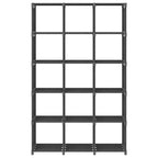 vidaXL Würfel-Regal 15 Fächer Grau 103x30x175,5 cm Stoff