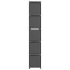 vidaXL Würfel-Regal 15 Fächer Grau 103x30x175,5 cm Stoff