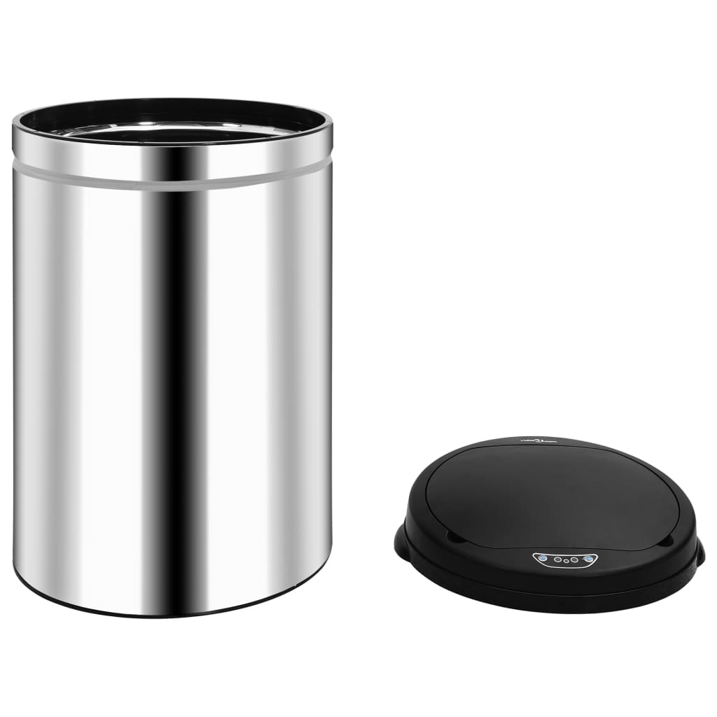 vidaXL Automatischer Sensor-Mülleimer 30 L Edelstahl