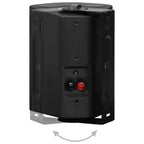 vidaXL Wandlautsprecher Stereo 2 Stk. Schwarz Indoor Outdoor 100 W