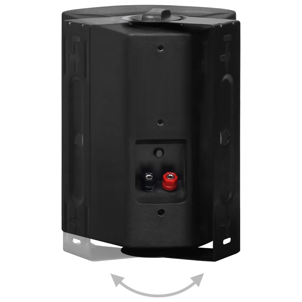 vidaXL Wandlautsprecher Stereo 2 Stk. Schwarz Indoor Outdoor 100 W