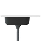 vidaXL Spüle mit Abtropffläche Set Silbern 600x500x155 mm Edelstahl