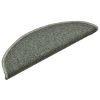 vidaXL Stufenmatten 15 Stk. 56x17x3 cm Dunkelgrün Halbrund