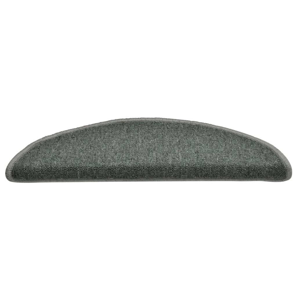vidaXL Stufenmatten 15 Stk. 56x17x3 cm Dunkelgrün Halbrund