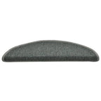vidaXL Stufenmatten 15 Stk. 56x17x3 cm Dunkelgrün Halbrund