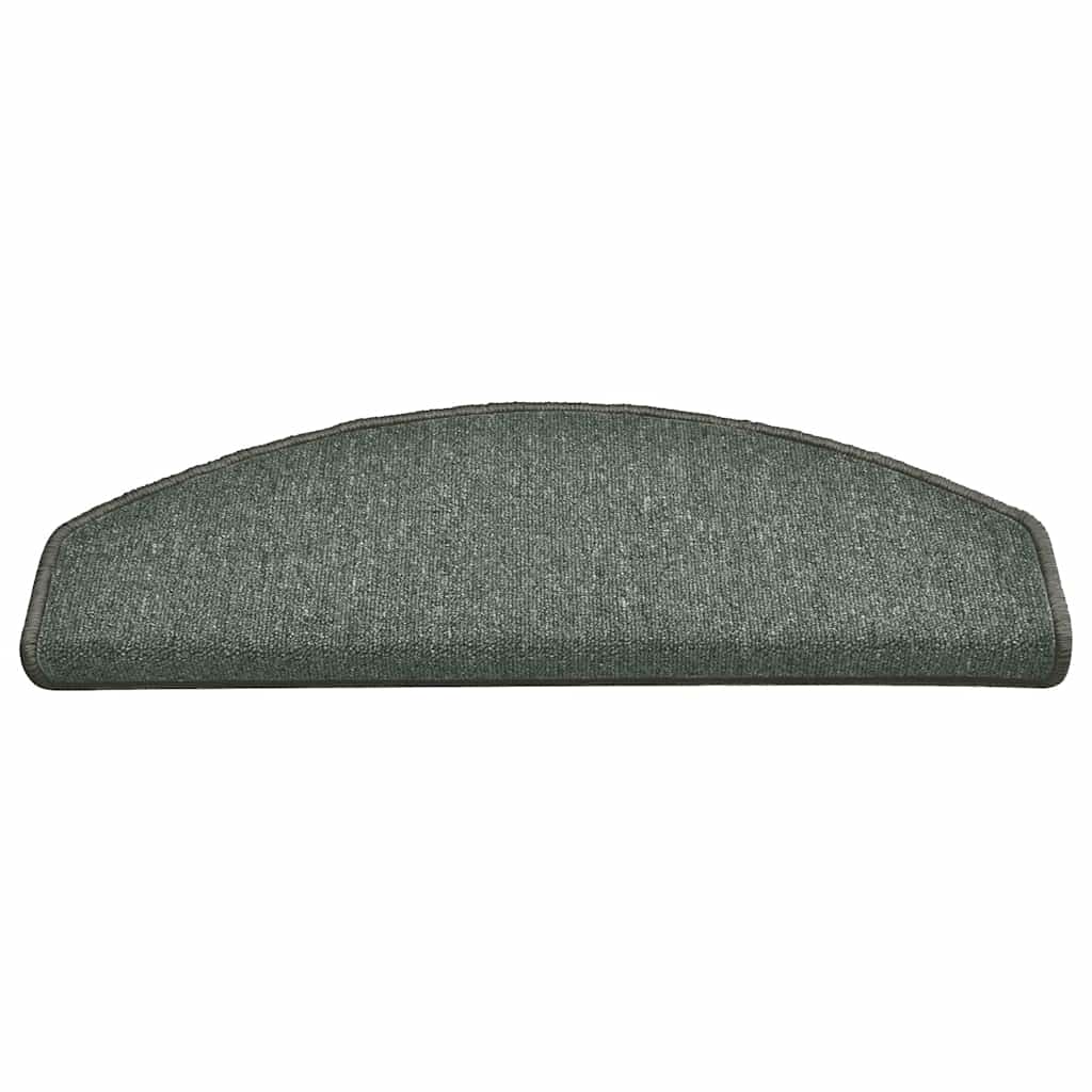 vidaXL Stufenmatten 15 Stk. 65x24x4 cm Dunkelgrün Halbrund Groß