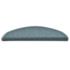 vidaXL Stufenmatten 15 Stk. 56x17x3 cm Seeblau Halbrund