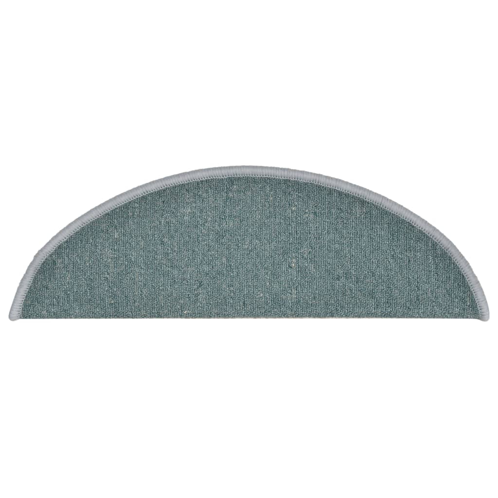 vidaXL Stufenmatten 15 Stk. 56x17x3 cm Seeblau Halbrund