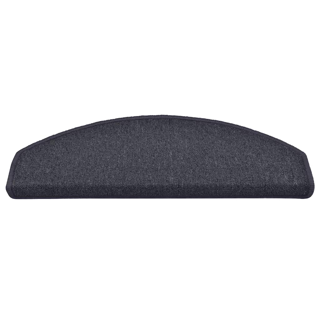 vidaXL Stufenmatten 15 Stk. 65 x 24 x 4 cm Dunkelgrau und Blau Halbrund Groß