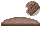 vidaXL Treppenmatten 15 Stk. Braun 56x17x3 cm