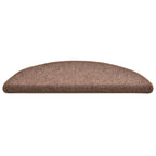 vidaXL Treppenmatten 15 Stk. Braun 56x17x3 cm