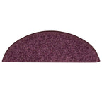 vidaXL Stufenmatten 15 Stk. 56x17x3 cm Dunkelviolett Halbrund