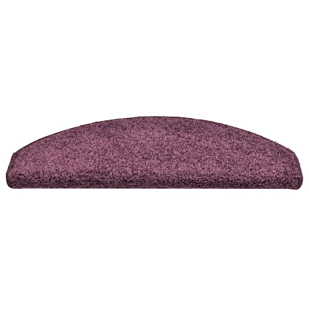 vidaXL Stufenmatten 15 Stk. 65x21x4 cm Dunkelviolett Halbrund Groß