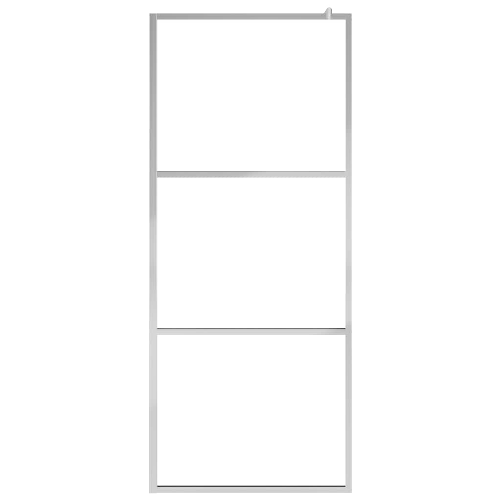 vidaXL Duschwand für Begehbare Dusche mit Klarem ESG-Glas 80x195 cm