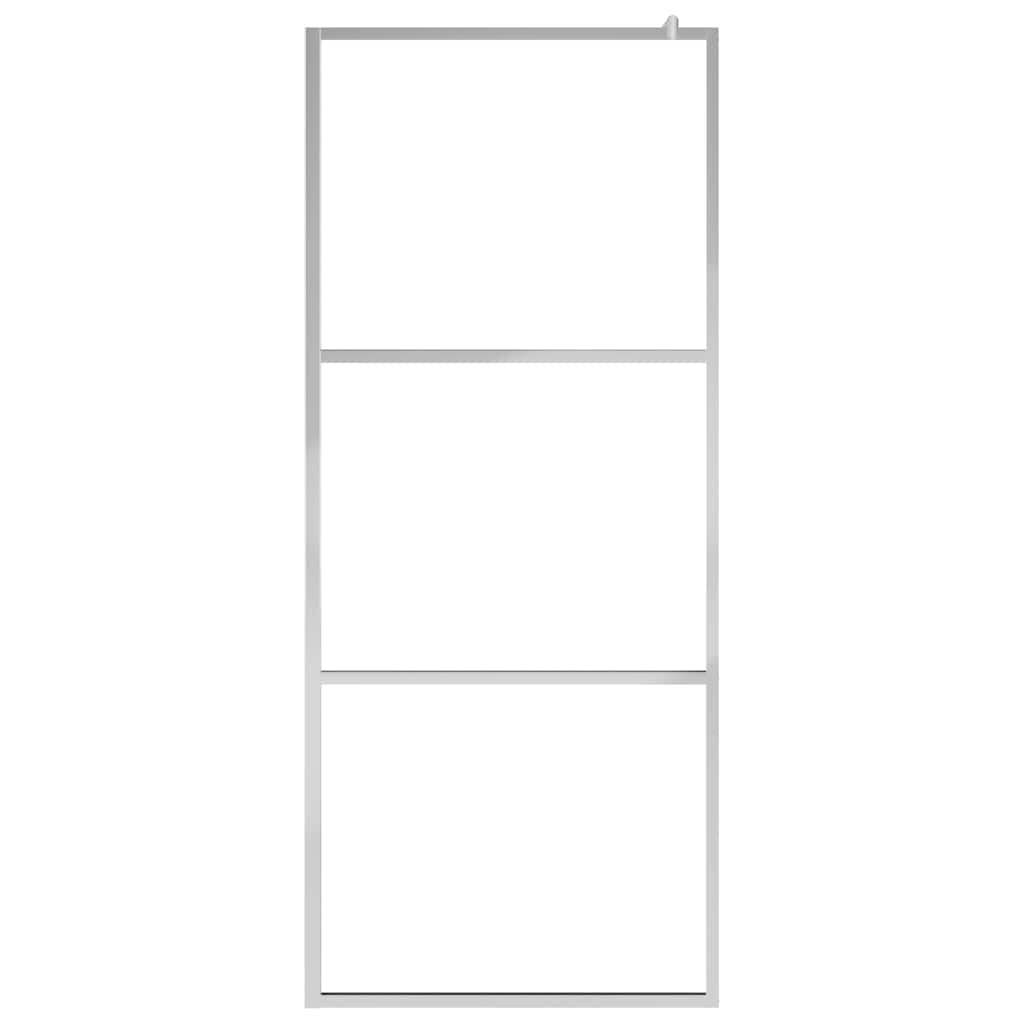 vidaXL Duschwand für Begehbare Dusche Halbmattiertes ESG-Glas 80x195cm