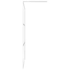 vidaXL Duschwand für Begehbare Dusche Halbmattiertes ESG-Glas 80x195cm