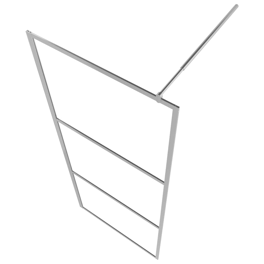 vidaXL Begehbare Duschwand mit Halbmattiertem ESG-Glas 100x195cm