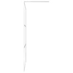 vidaXL Begehbare Duschwand mit Halbmattiertem ESG-Glas 100x195cm