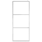 vidaXL Begehbare Duschwand mit voll mattiertem ESG-Glas 80x195 cm