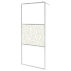 vidaXL Duschwand für Begehbare Dusche ESG-Glas Steindesign 80x195 cm