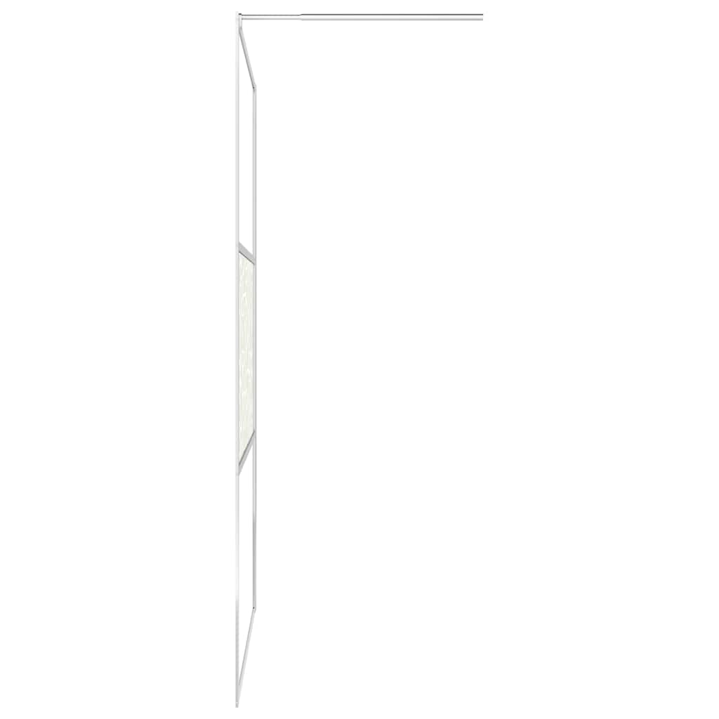 vidaXL Duschwand für Begehbare Dusche ESG-Glas Steindesign 80x195 cm