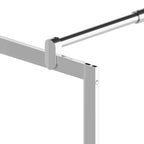 vidaXL Duschwand für Begehbare Dusche ESG-Glas Steindesign 80x195 cm