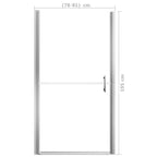 vidaXL Duschtür Mattes Hartglas 81x195 cm