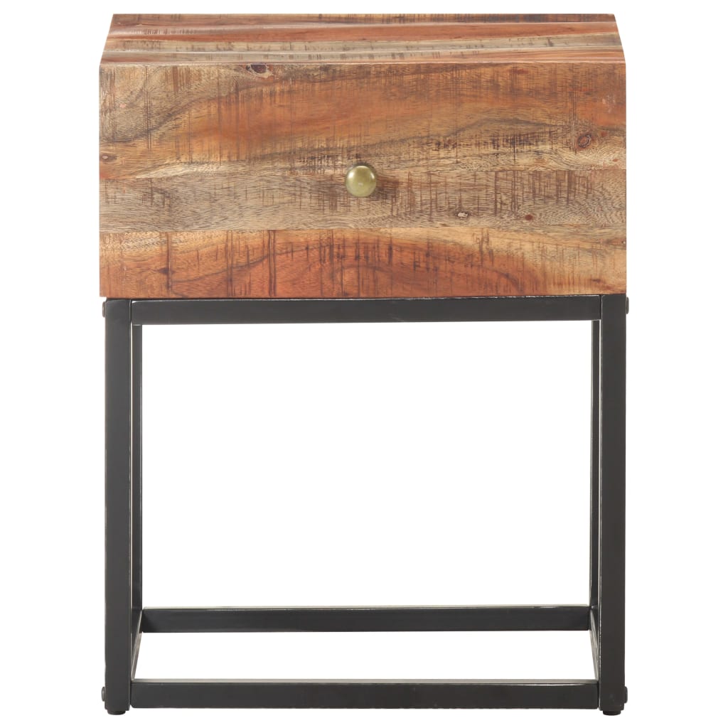vidaXL Nachttisch 40x30x50 cm Raues Akazienholz