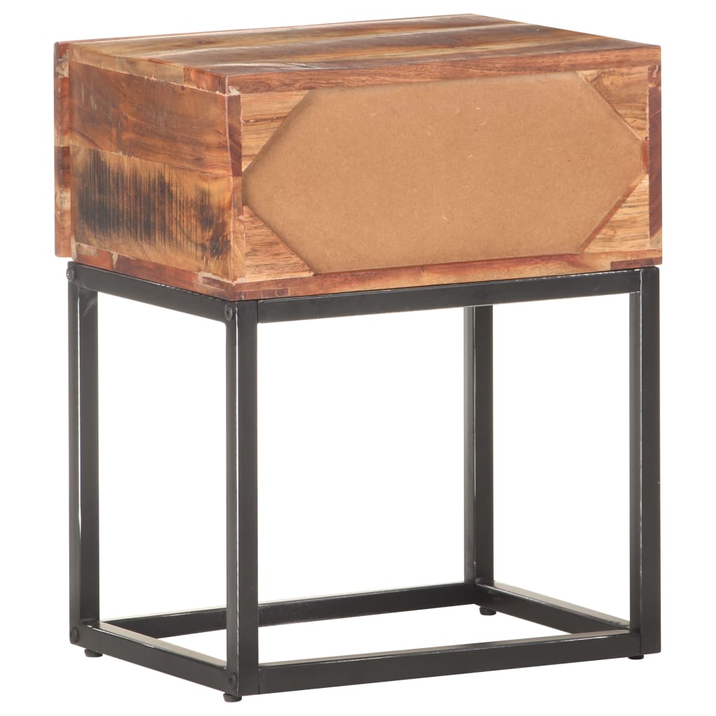 vidaXL Nachttisch 40x30x50 cm Raues Akazienholz