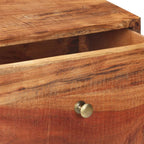 vidaXL Konsolentisch 90x35x75 cm Raues Akazienholz