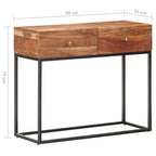 vidaXL Konsolentisch 90x35x75 cm Raues Akazienholz
