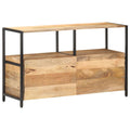 vidaXL Sideboard 116x35x75 cm Massivholz Mango