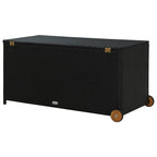 vidaXL Garten-Auflagenbox Schwarz 120x65x61 cm Poly Rattan