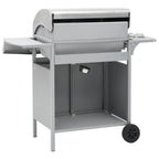 vidaXL Gasgrill 4+1 Flammen Silbern Edelstahl