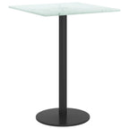 vidaXL Tischplatte Weiß 30x30 cm 6 mm Hartglas in Marmoroptik