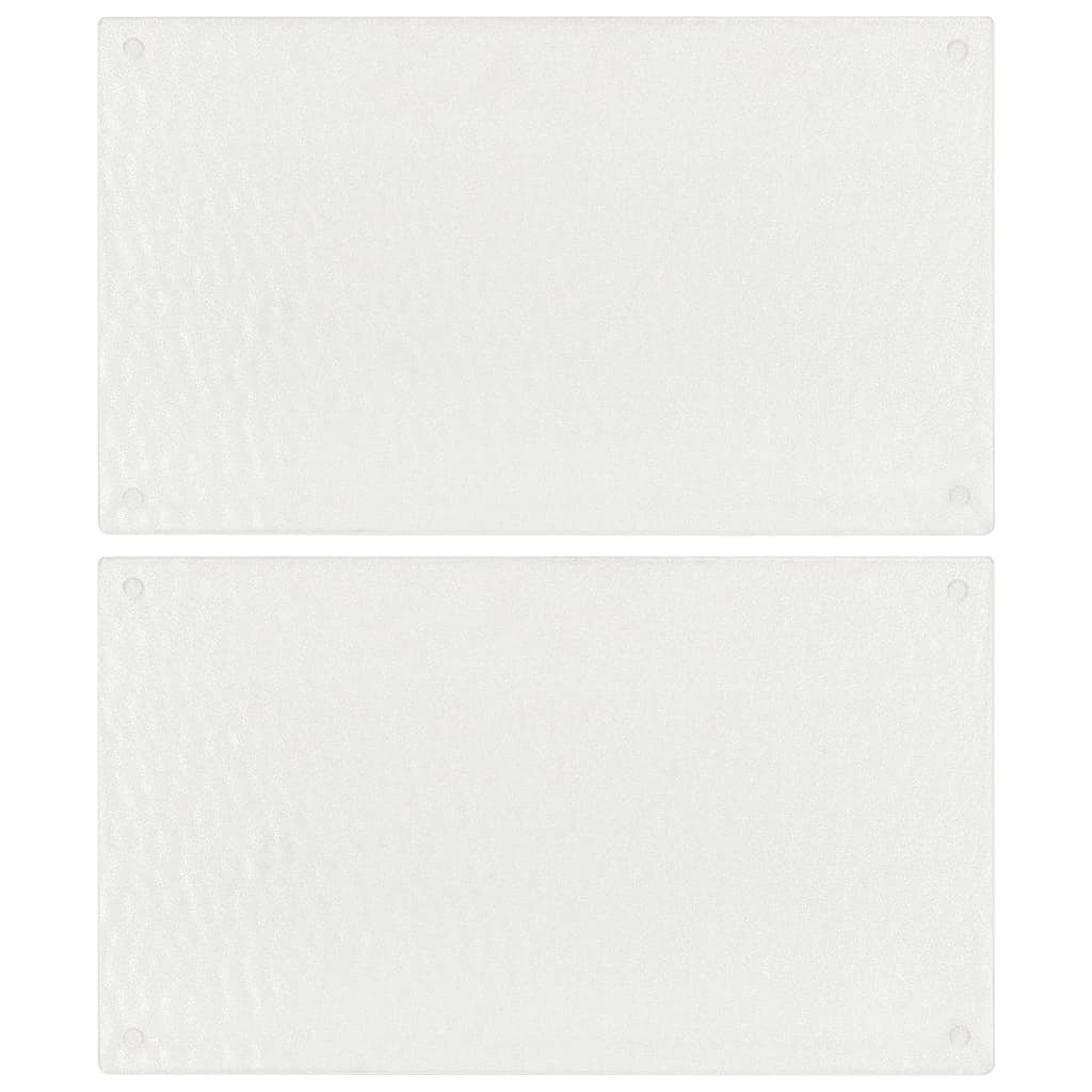 vidaXL Schneidebretter 2 Stk. Transparent Blasenmuster Hartglas