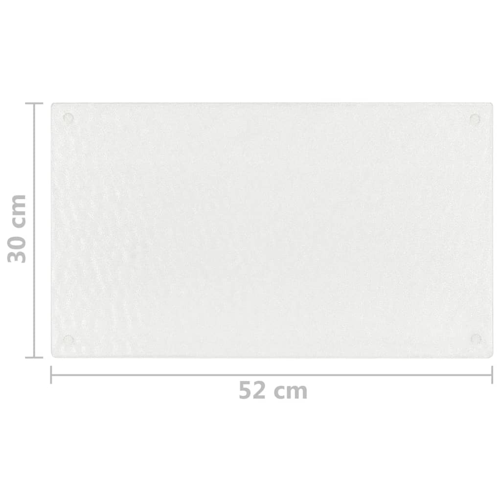 vidaXL Schneidebretter 2 Stk. Transparent Blasenmuster Hartglas